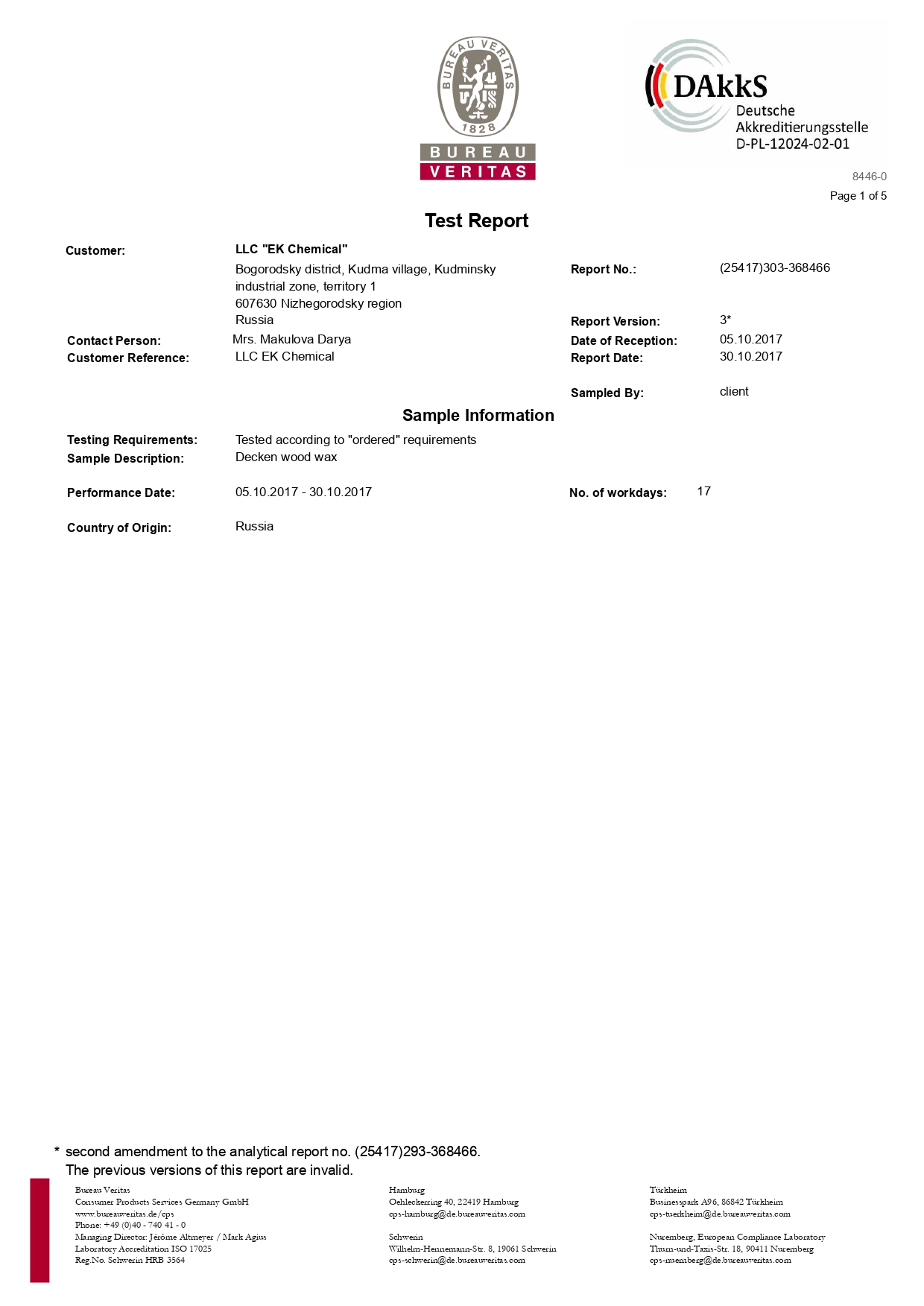 Лабораторный отчет Wood Wax